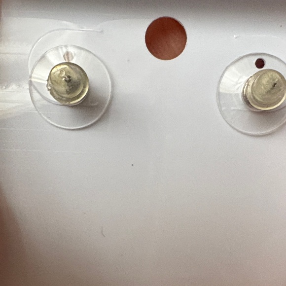 Pink Rhinestone Love Earrings - Picture 5 of 5